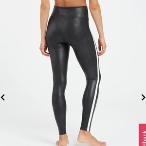 Spanx faux leather leggings size L
